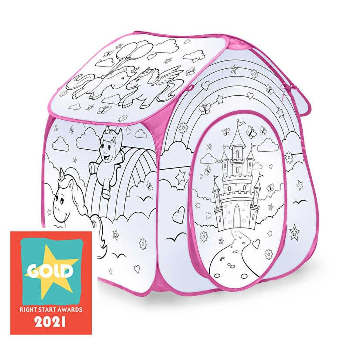One For Fun Colour Your Own Play Tent - Unicorn - mezetto ebebek ebebek