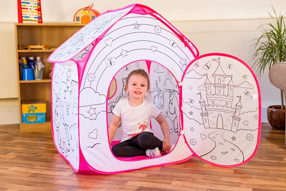 One For Fun Colour Your Own Play Tent - Unicorn - mezetto ebebek ebebek