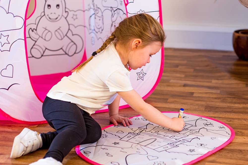 One For Fun Colour Your Own Play Tent - Unicorn - mezetto ebebek ebebek