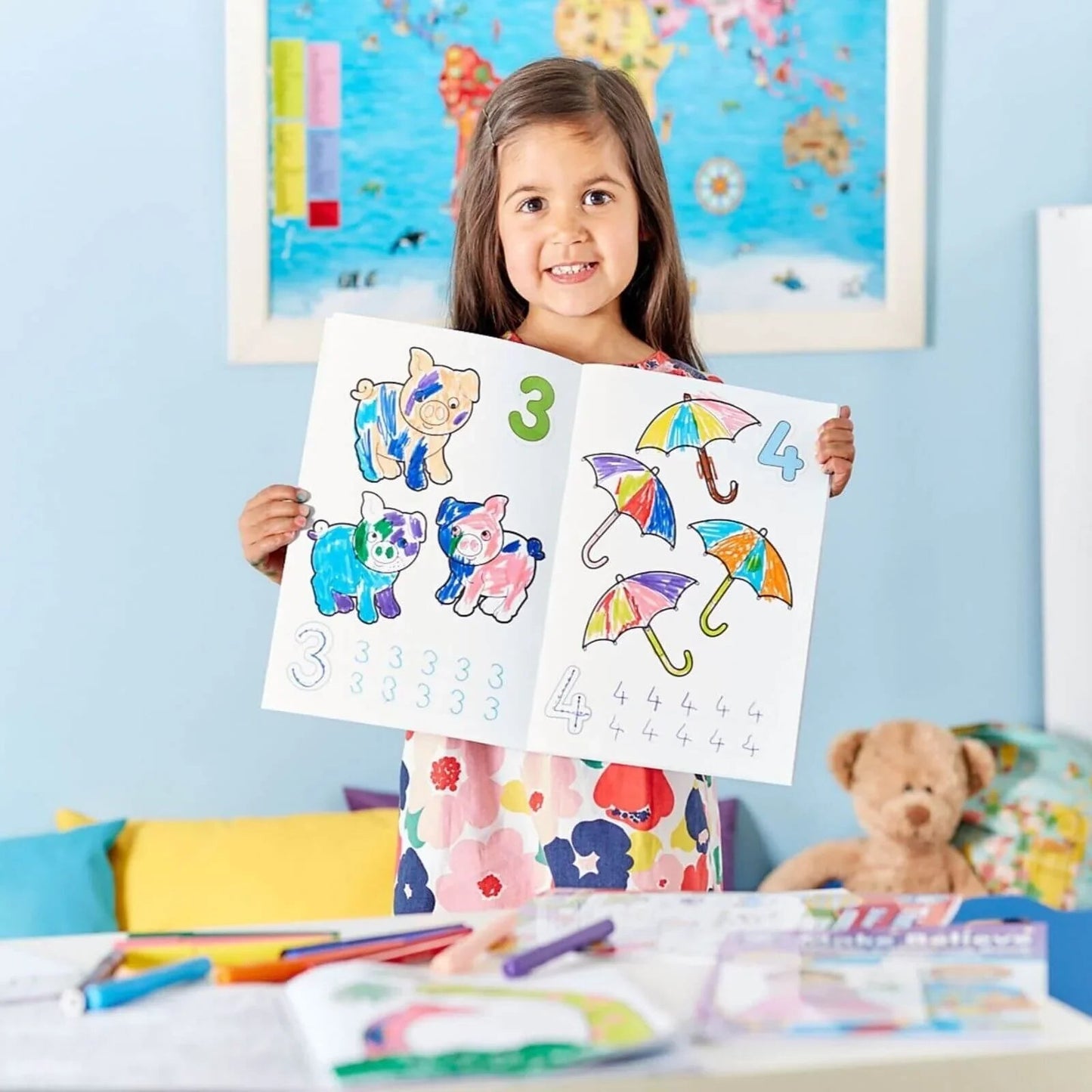 Orchard Toys 1 - 20 Colouring Book - mezetto ebebek ebebek