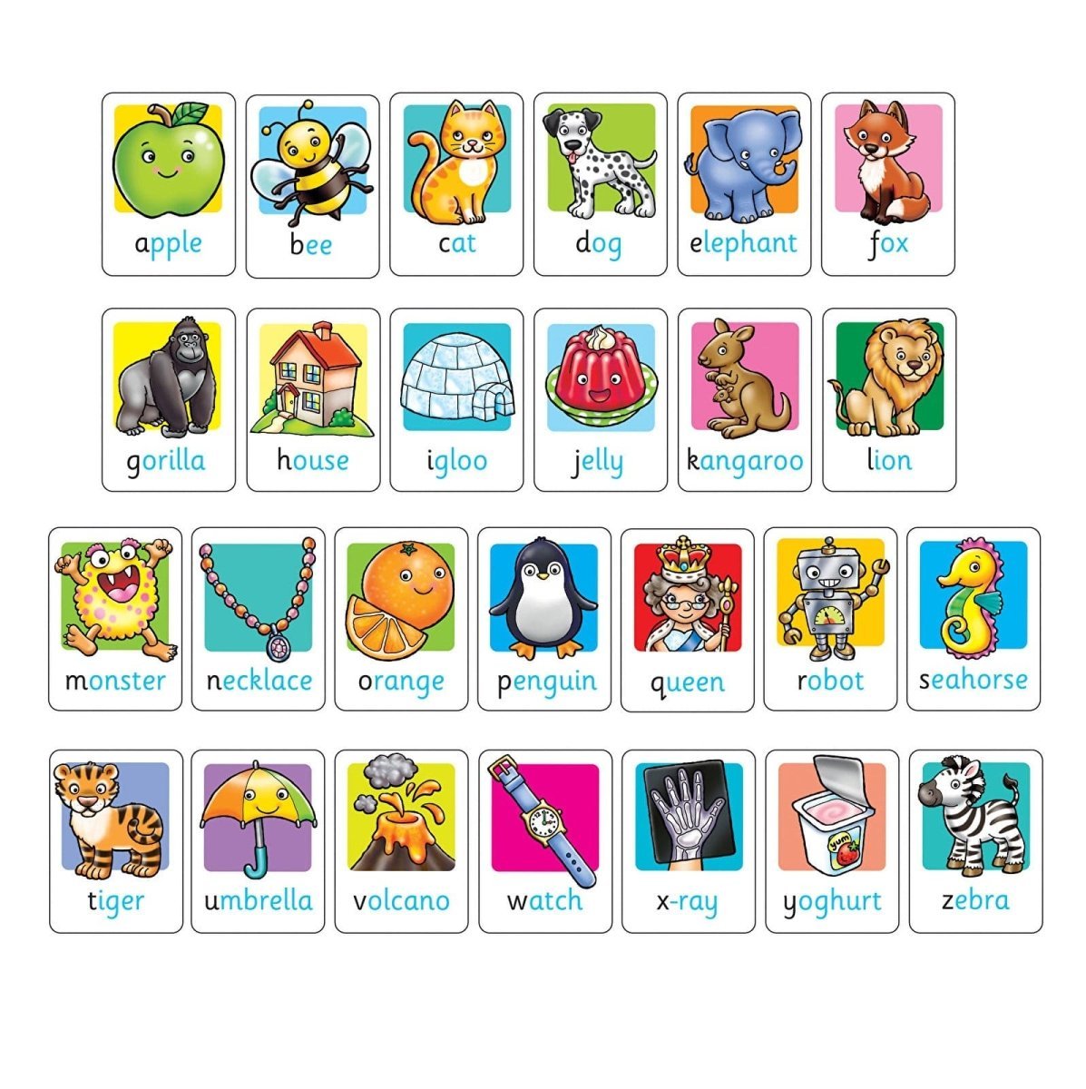 Orchard Toys Alphabet Flashcards - mezetto ebebek ebebek