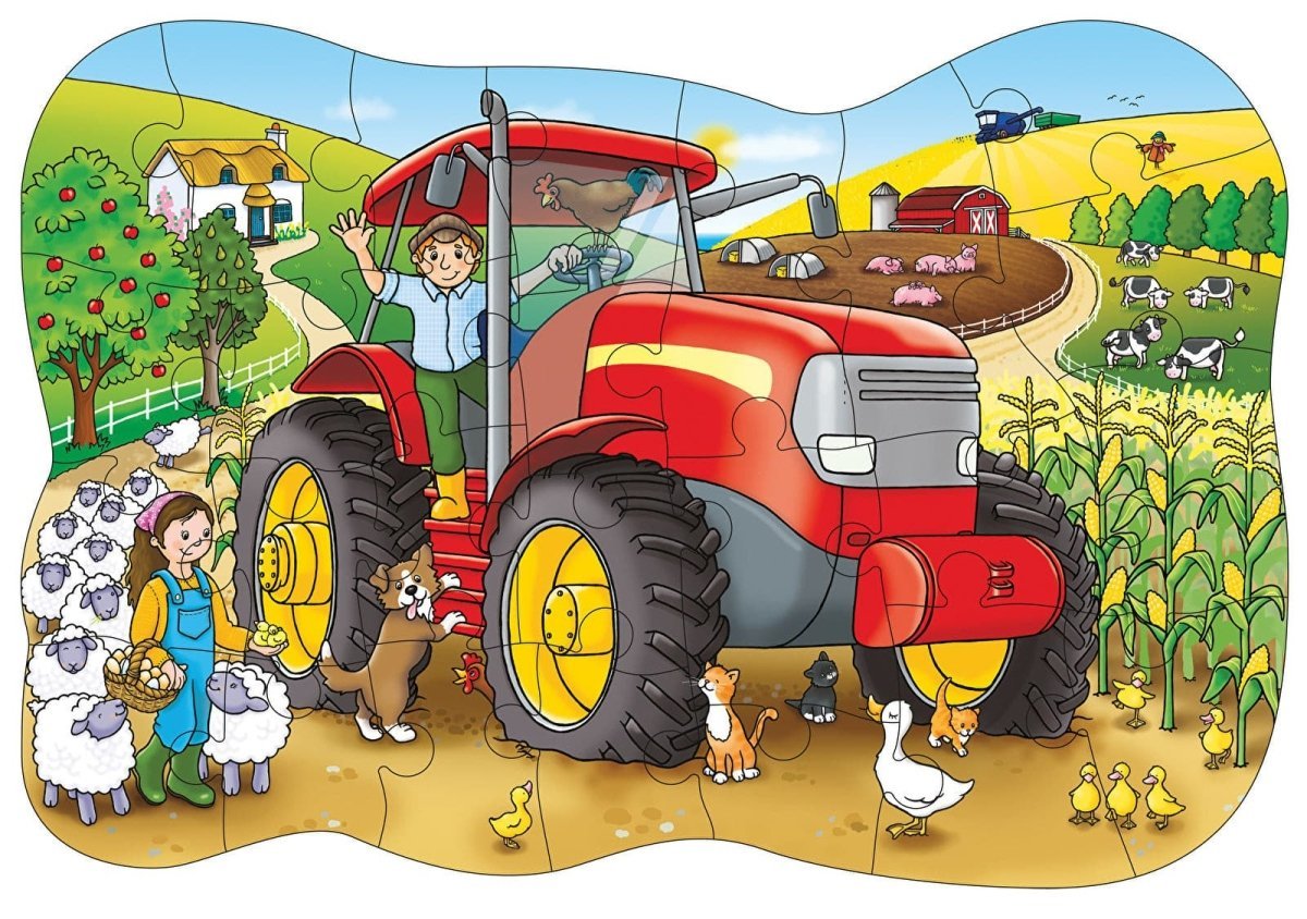 Orchard Toys Big Tractor Jigsaw Puzzle - mezetto ebebek ebebek