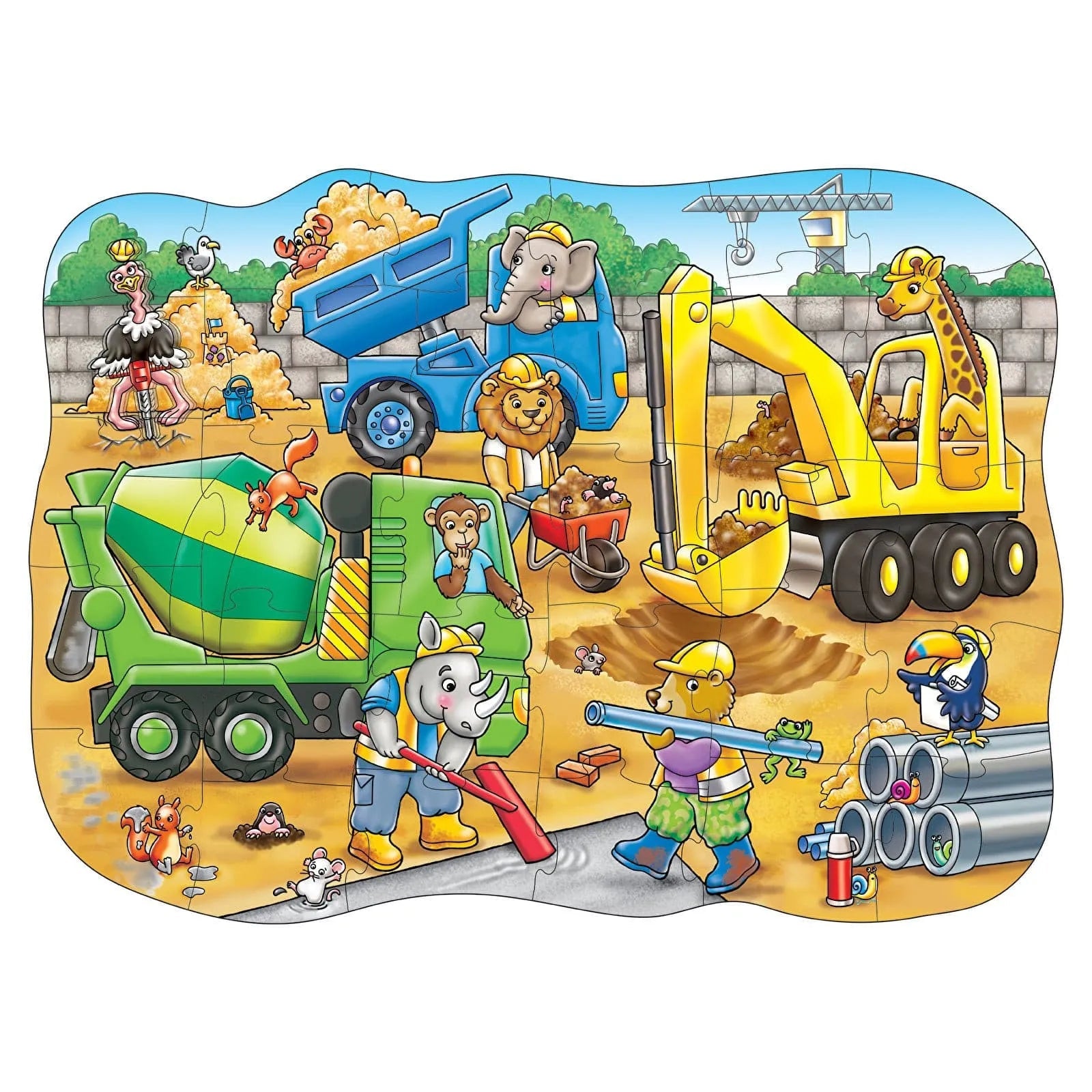 Orchard Toys Busy Builders Jigsaw Puzzle - mezetto ebebek ebebek