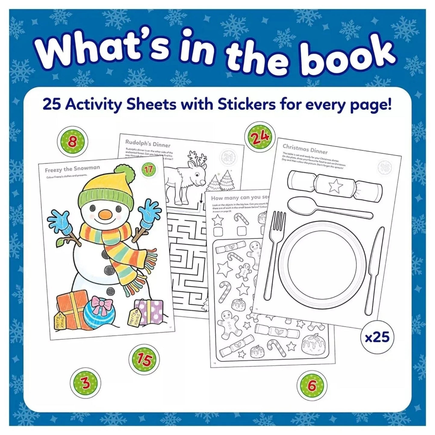 Orchard Toys Countdown to Christmas Activity Book - mezetto ebebek ebebek