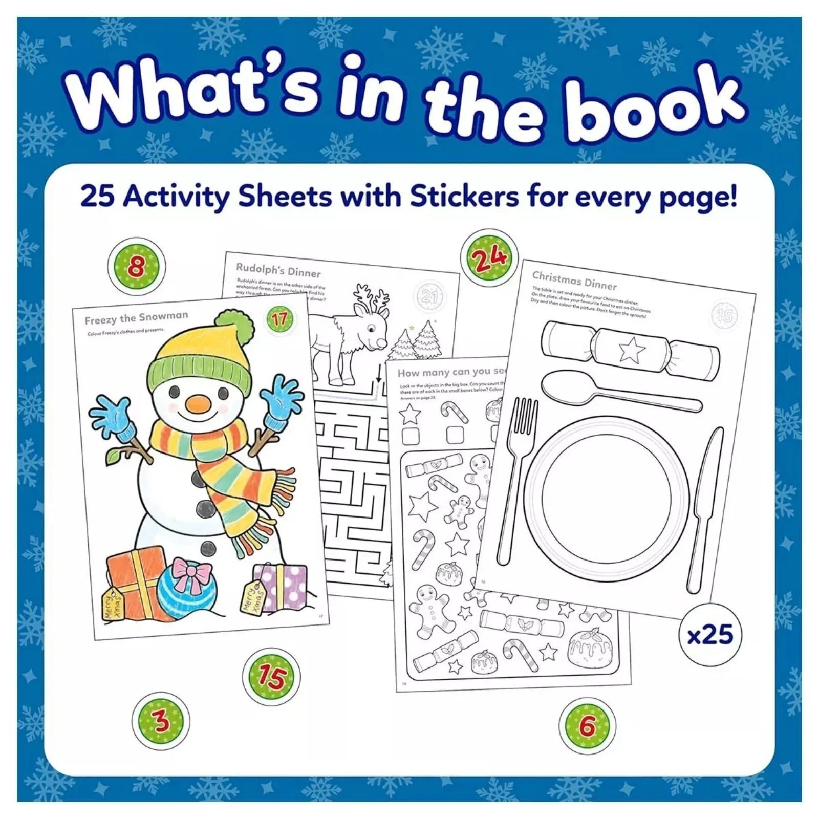 Orchard Toys Countdown to Christmas Activity Book - mezetto ebebek ebebek