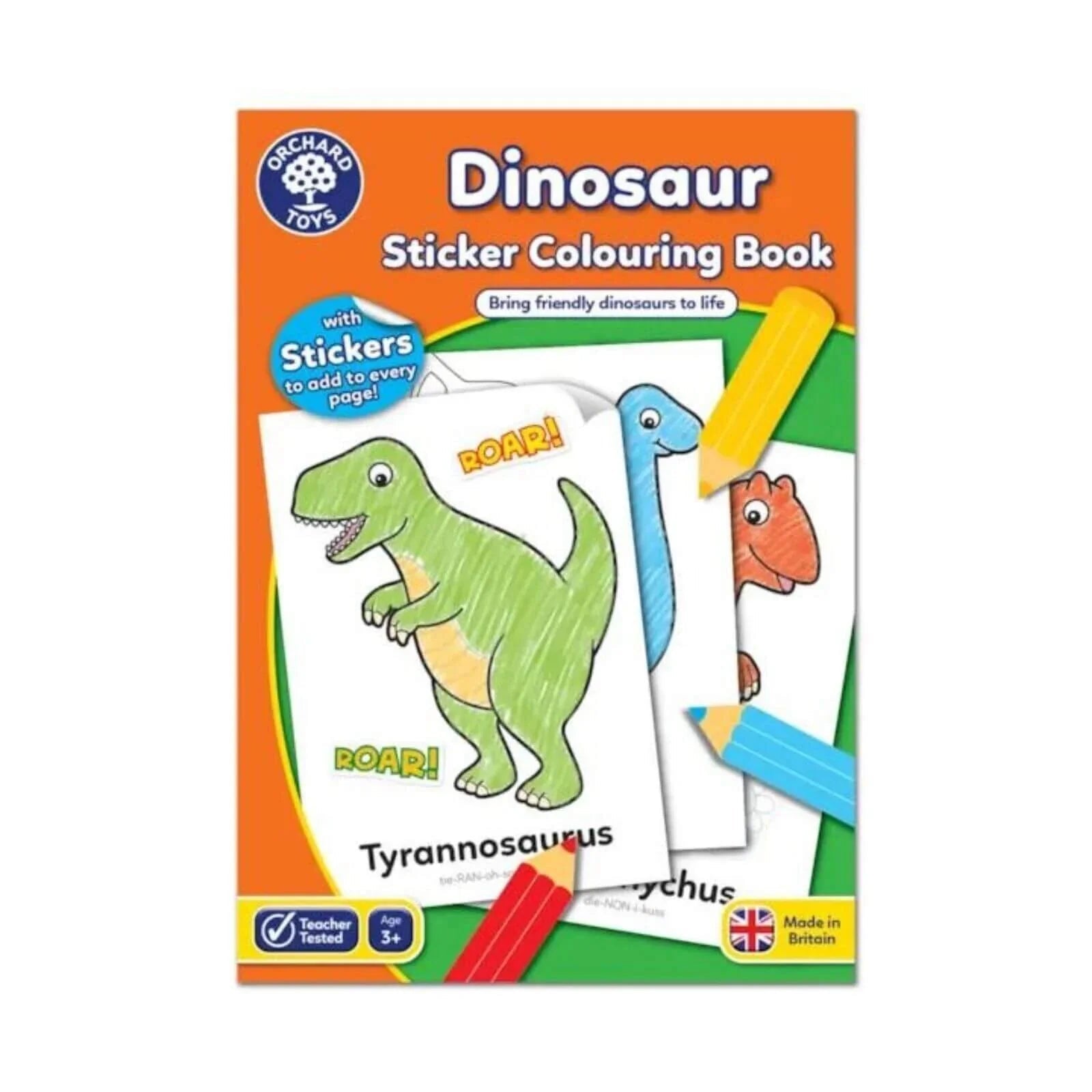 Orchard Toys Dinosaur Colouring Book - mezetto ebebek ebebek