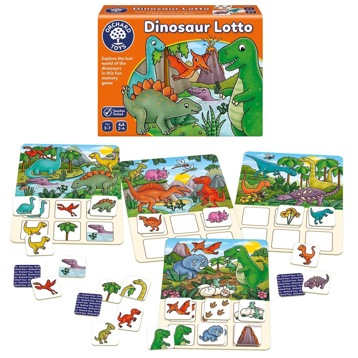 Orchard Toys Dinosaur Lotto - mezetto ebebek ebebek