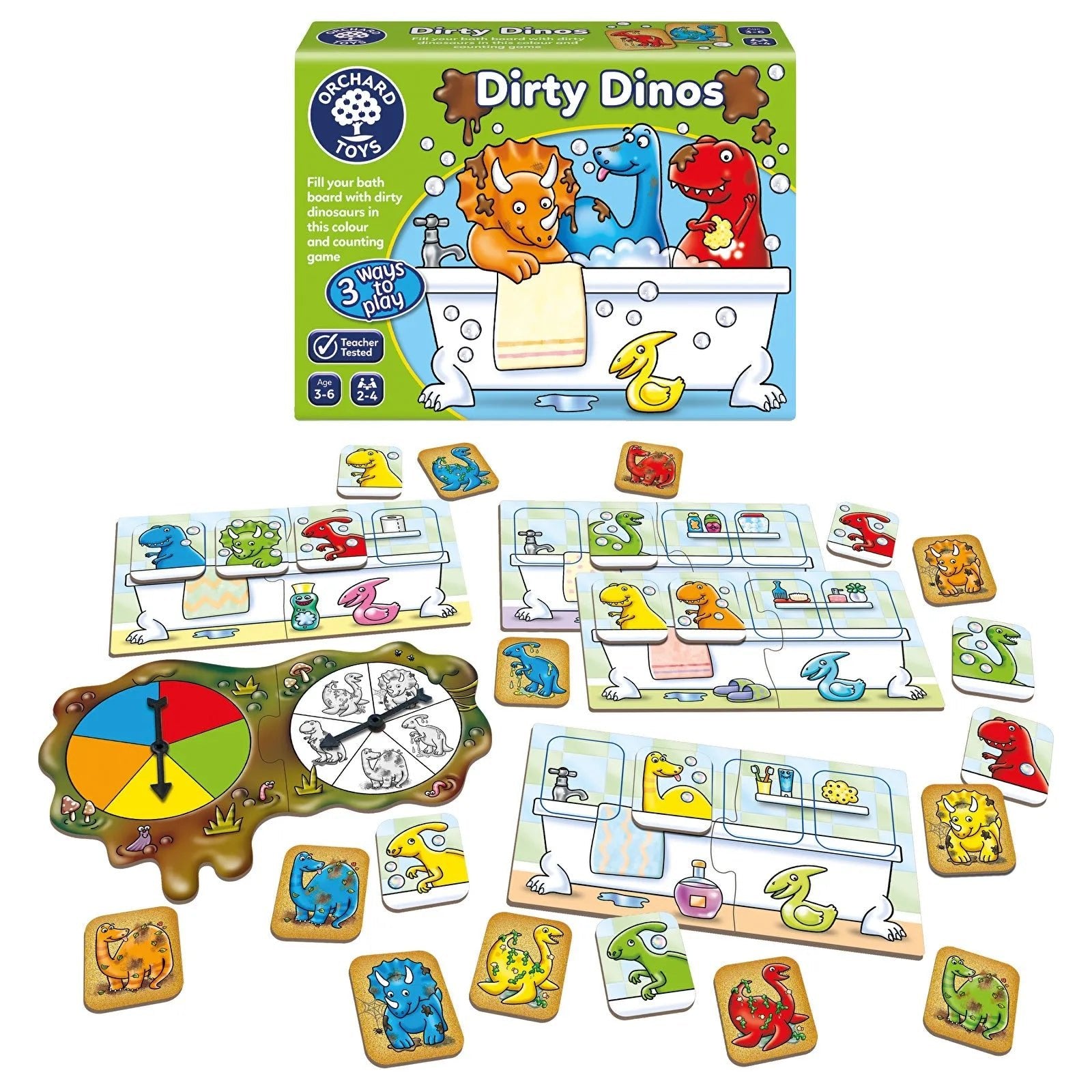 Orchard Toys Dirty Dinos - mezetto ebebek ebebek