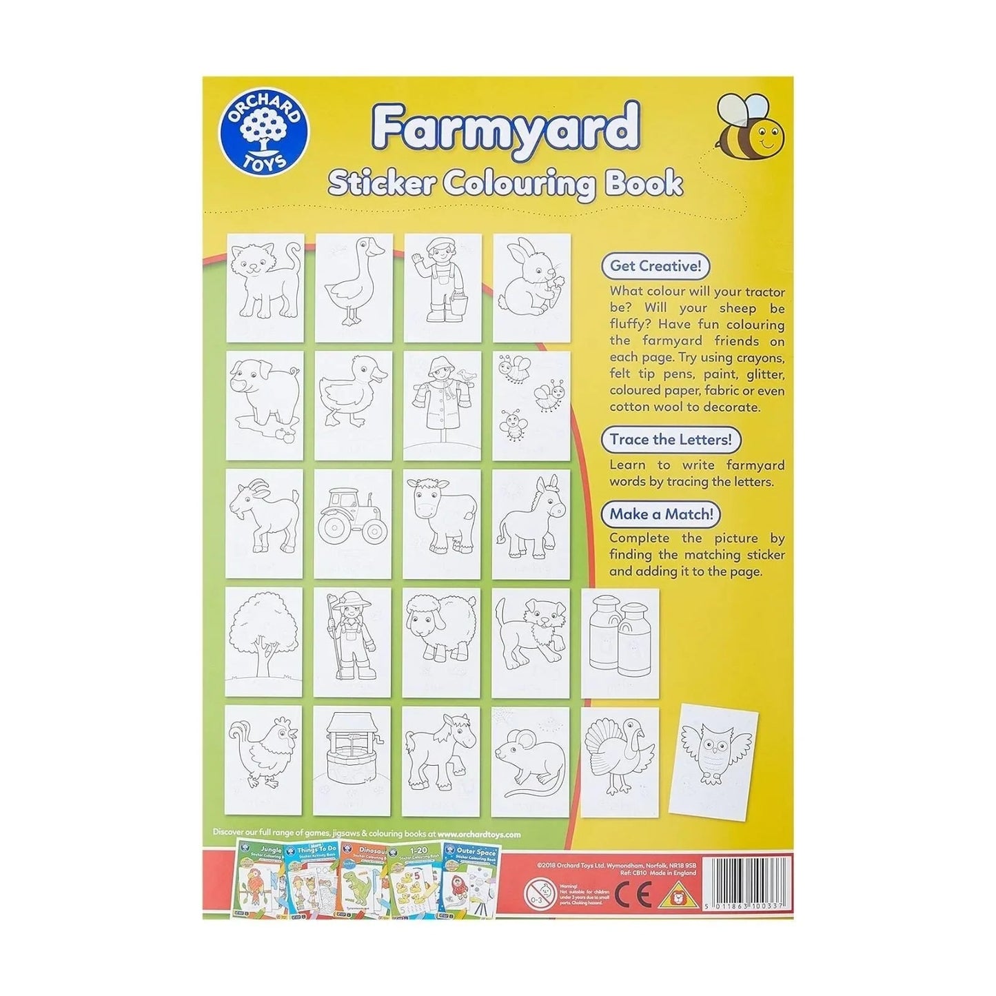 Orchard Toys Farmyard Colouring Book - mezetto ebebek ebebek
