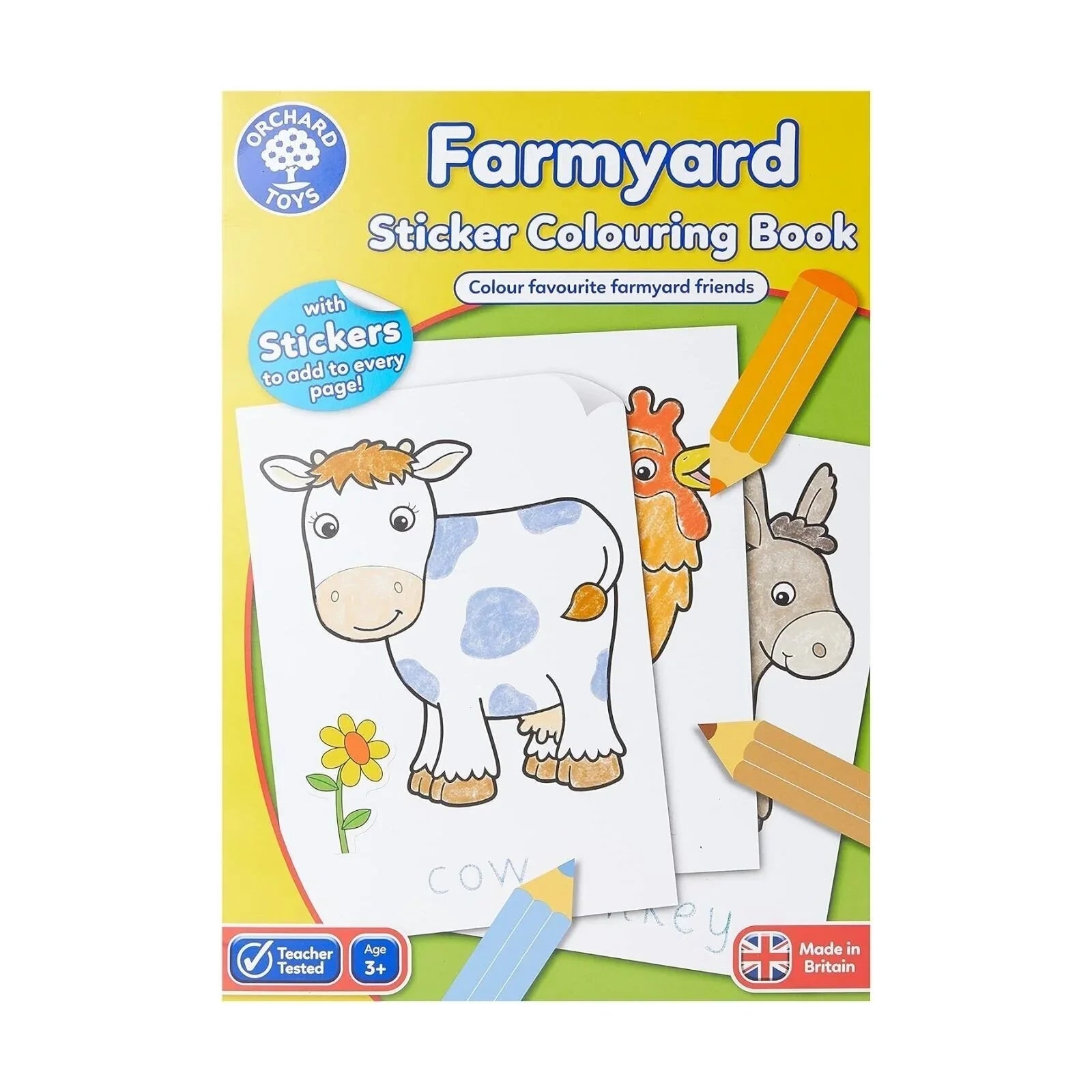 Orchard Toys Farmyard Colouring Book - mezetto ebebek ebebek