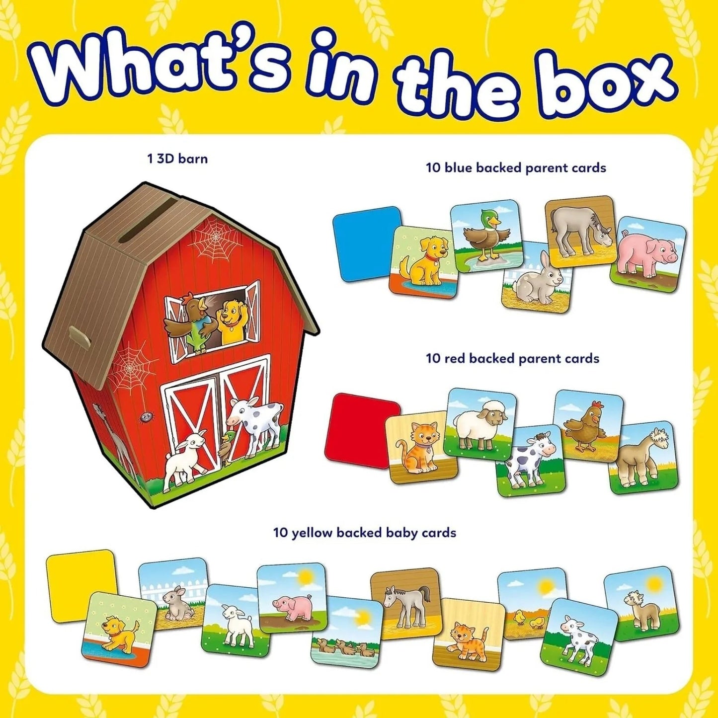 Orchard Toys Farmyard Families Game - mezetto ebebek ebebek
