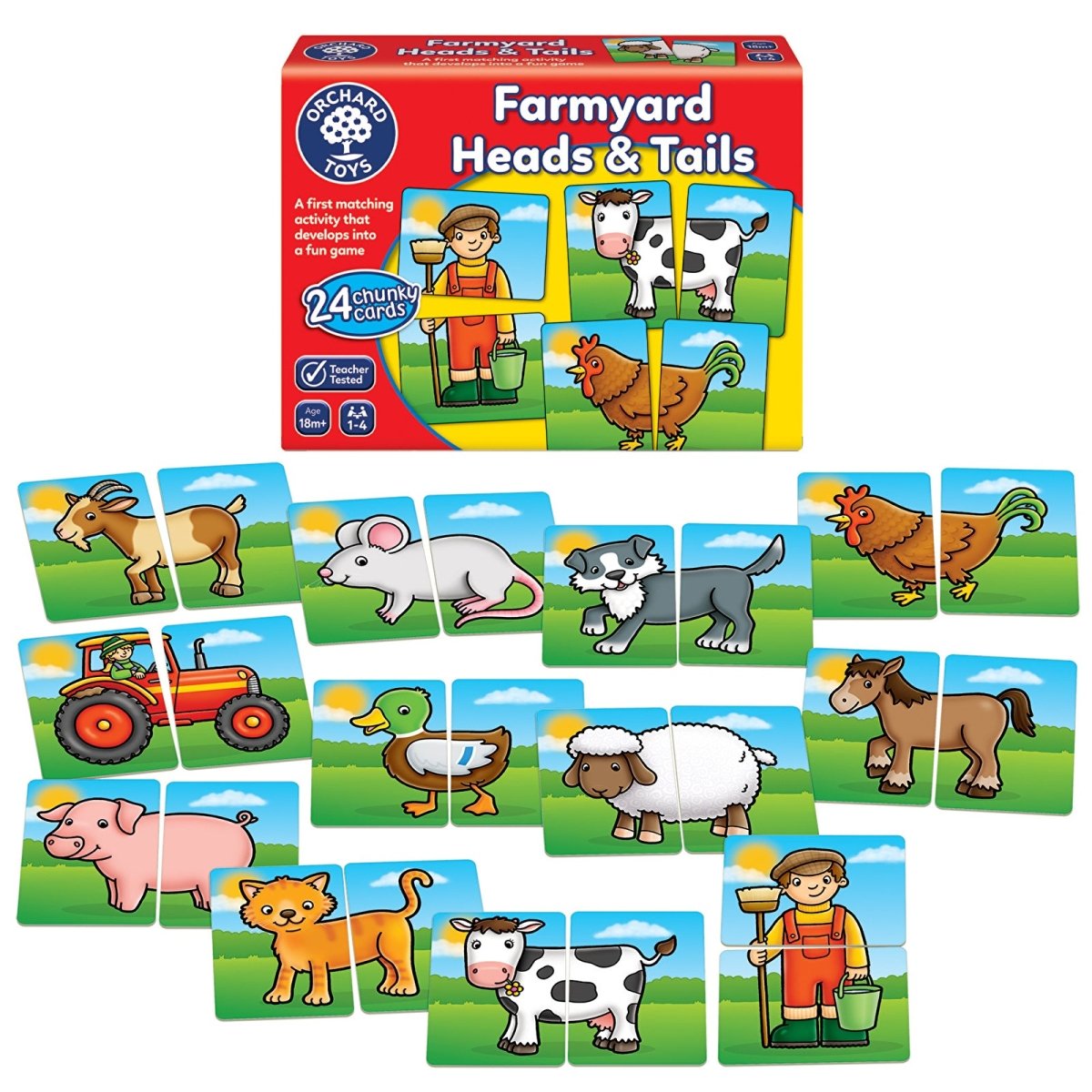 Orchard Toys Farmyard Heads & Tails - mezetto ebebek ebebek