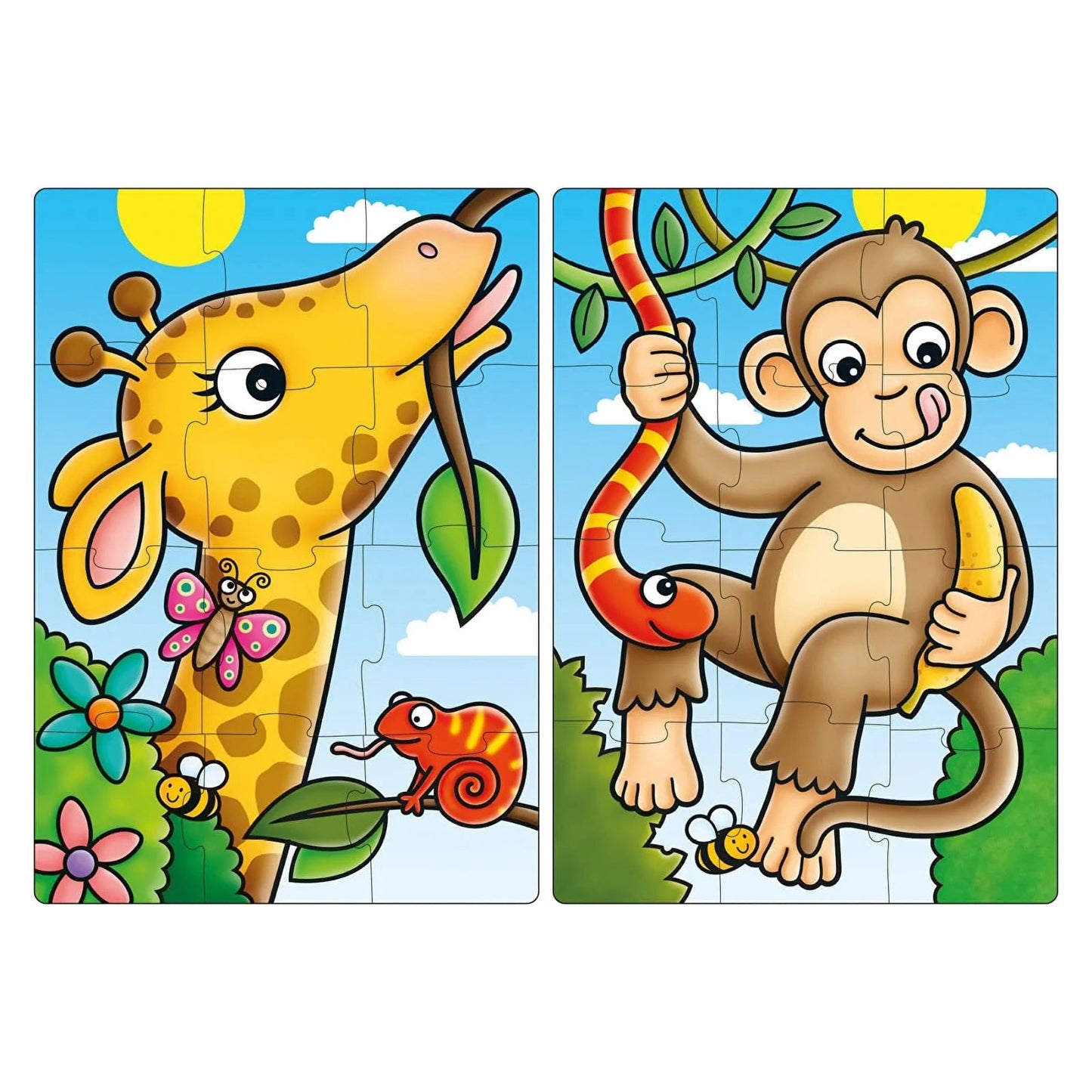 Orchard Toys First Jungle Friends Jigsaw Puzzles - mezetto ebebek ebebek