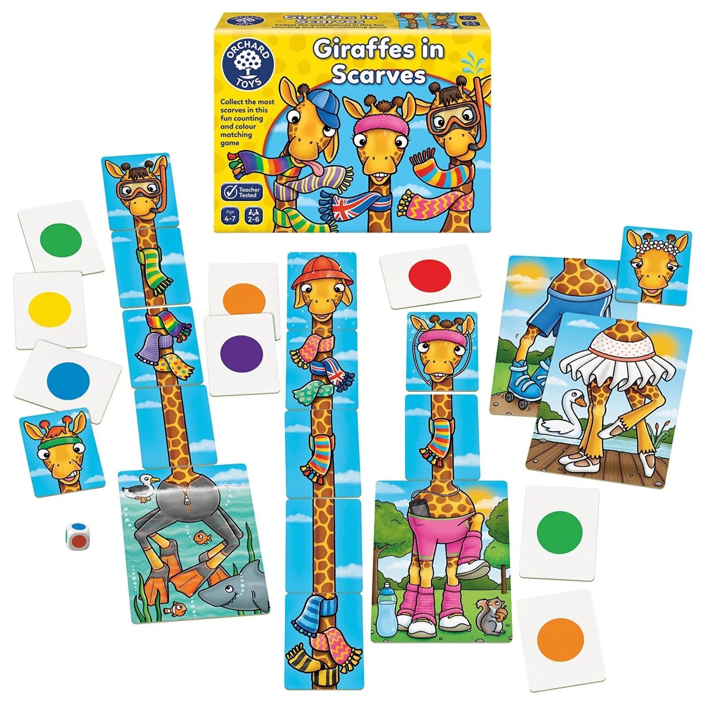 Orchard Toys Giraffes In Scarves - mezetto ebebek ebebek