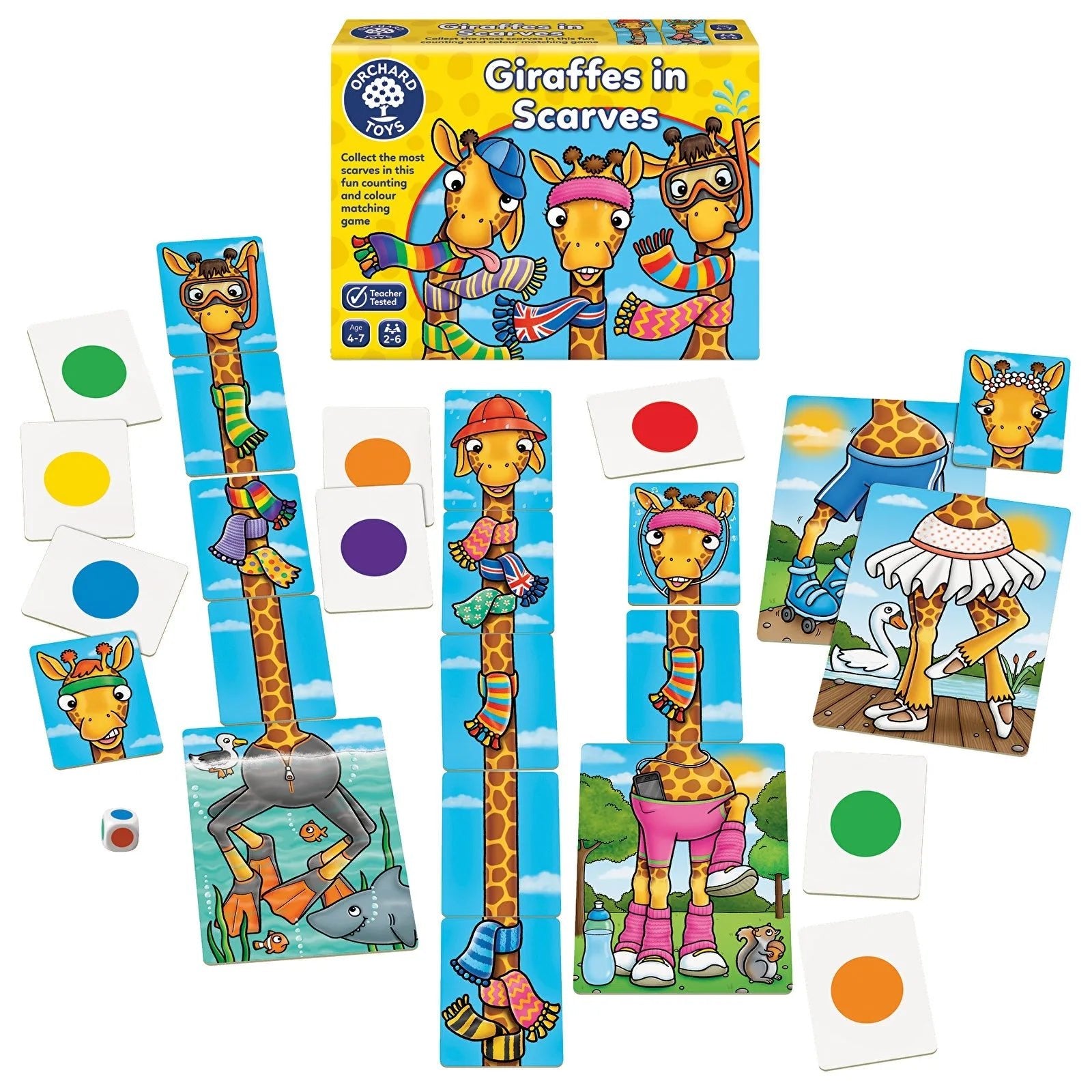 Orchard Toys Giraffes In Scarves - mezetto ebebek ebebek