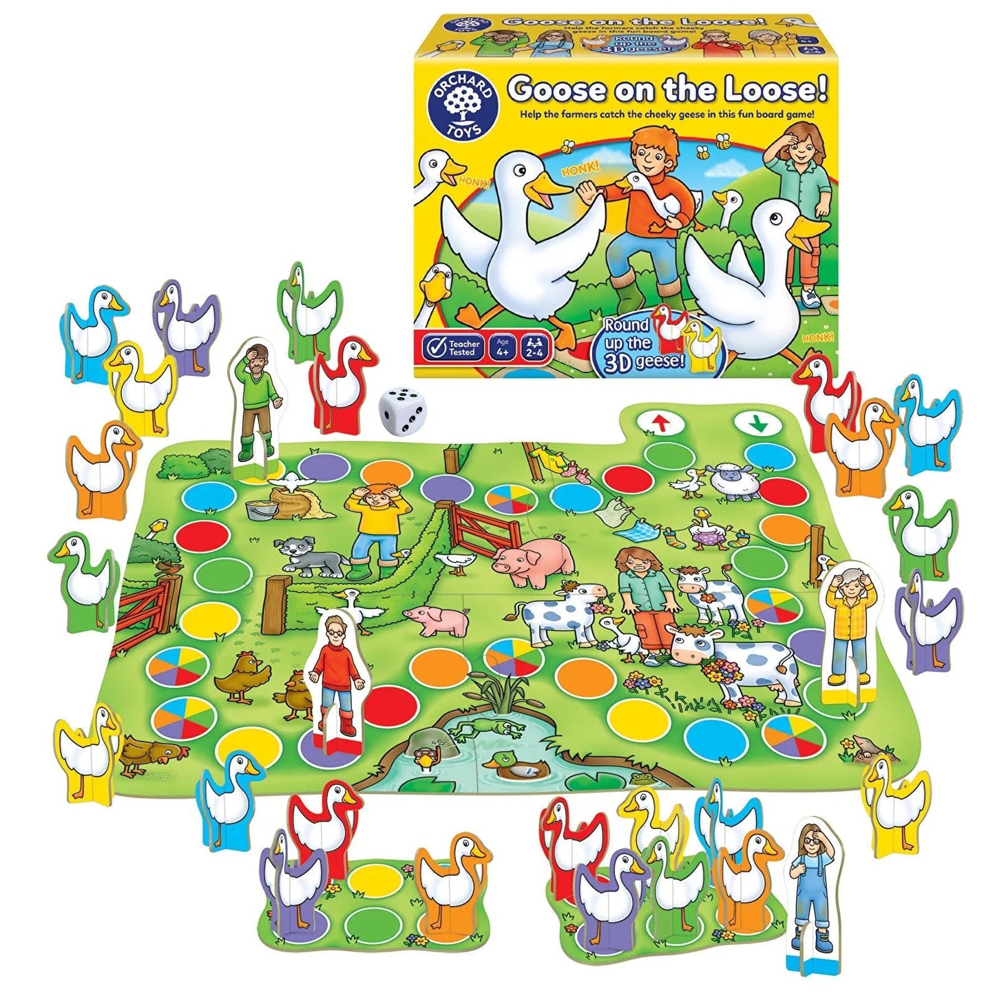 Orchard Toys Goose On The Loose Educational Colour Matching Game - mezetto ebebek ebebek