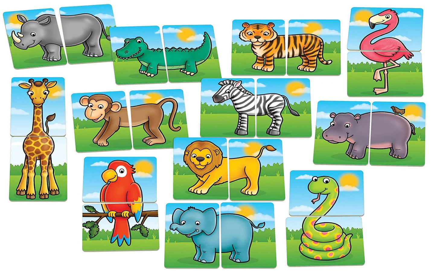 Orchard Toys Jungle Heads and Tails Game - mezetto ebebek ebebek