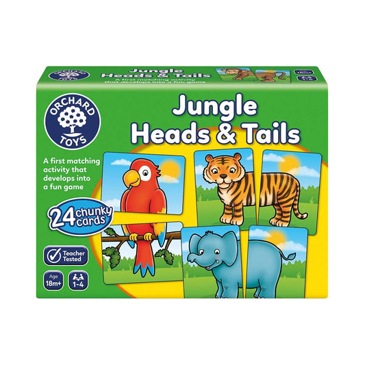 Orchard Toys Jungle Heads and Tails Game - mezetto ebebek ebebek