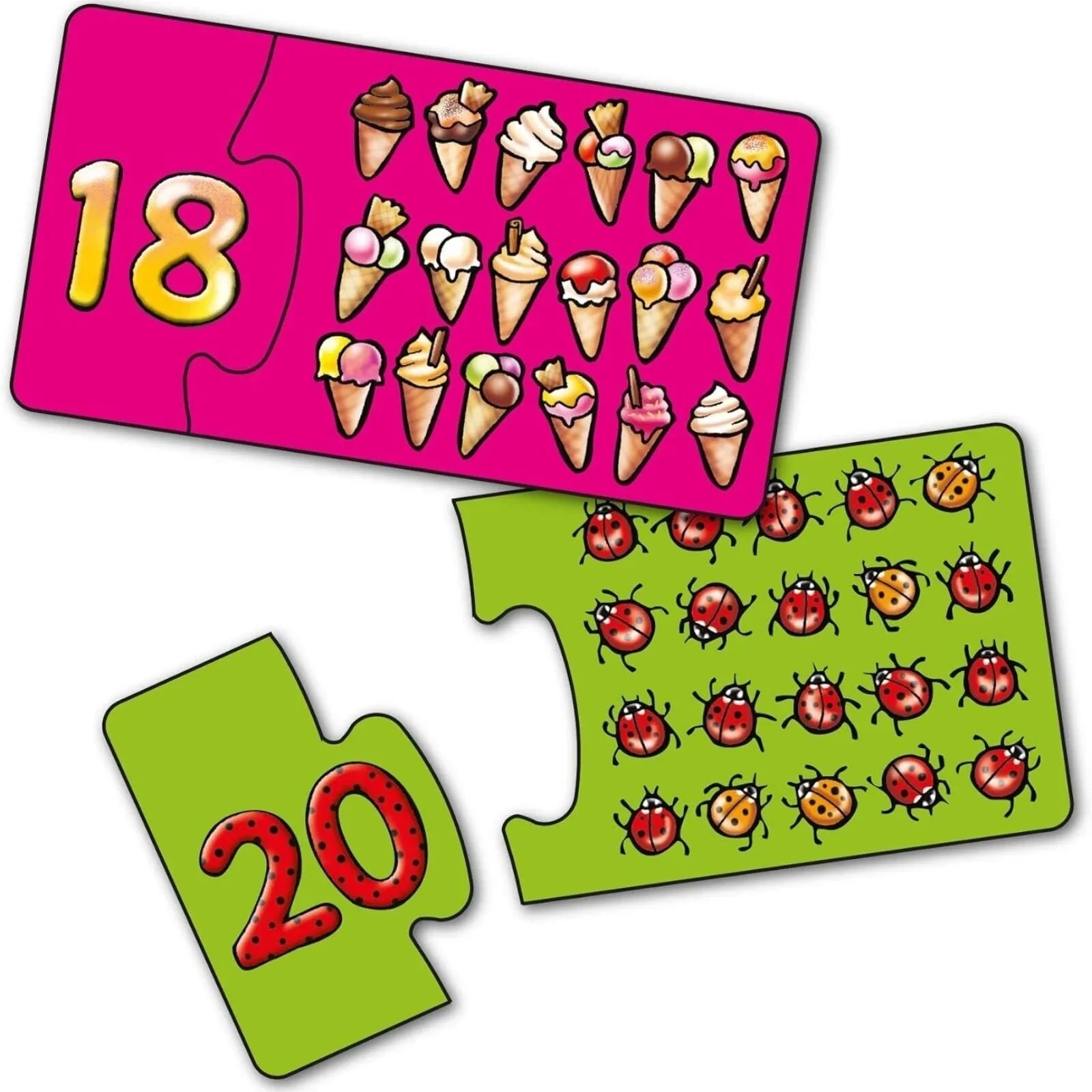 Orchard Toys Match And Count Jigsaw Puzzle - mezetto ebebek ebebek