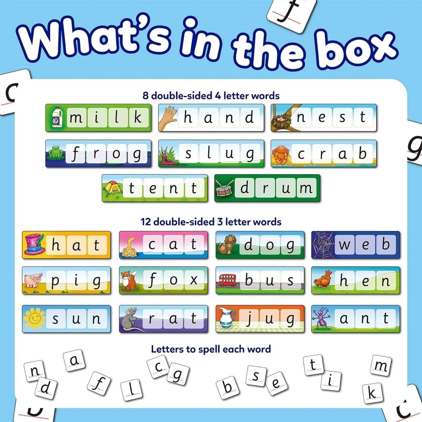 Orchard Toys Match & Spell Game - mezetto ebebek ebebek