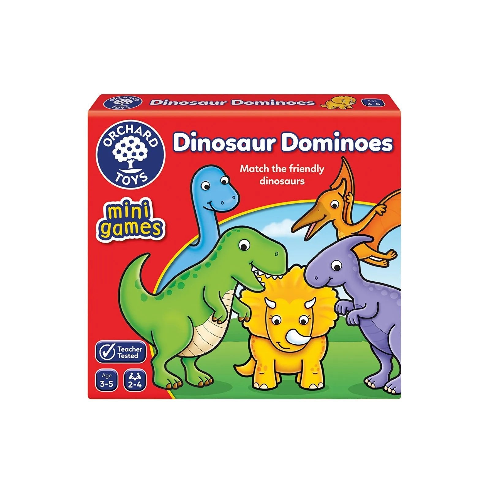 Orchard Toys Mini Games - Dinosaur Dominoes - mezetto ebebek ebebek