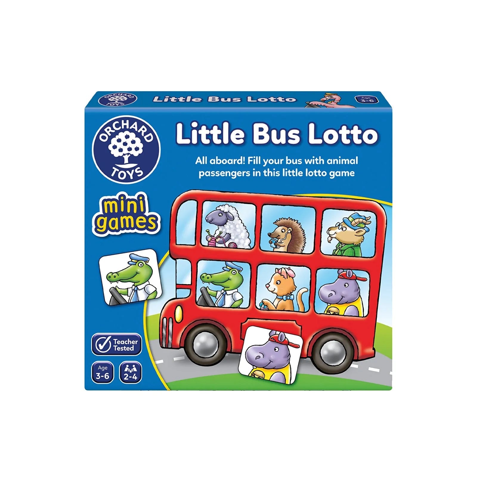 Orchard Toys Mini Games - Little Bus Lotto - mezetto ebebek ebebek