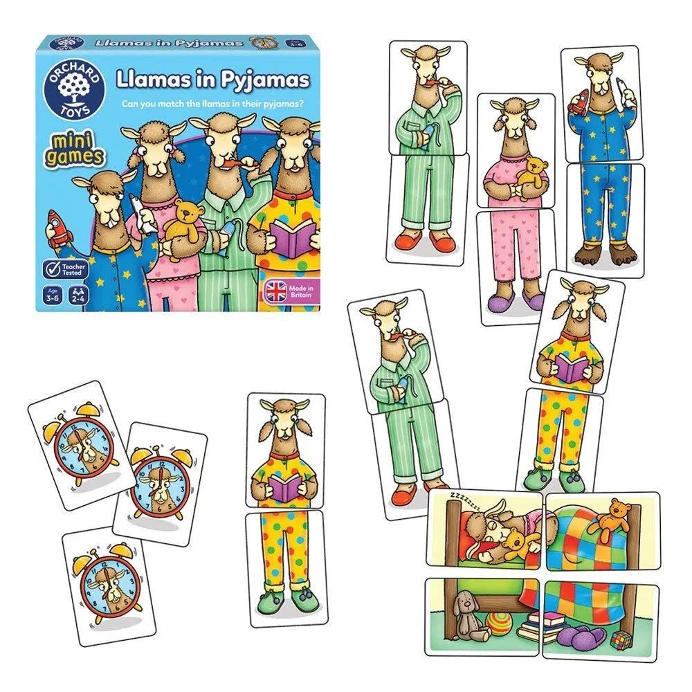Orchard Toys Mini Games - Llamas In Pyjamas - mezetto ebebek ebebek