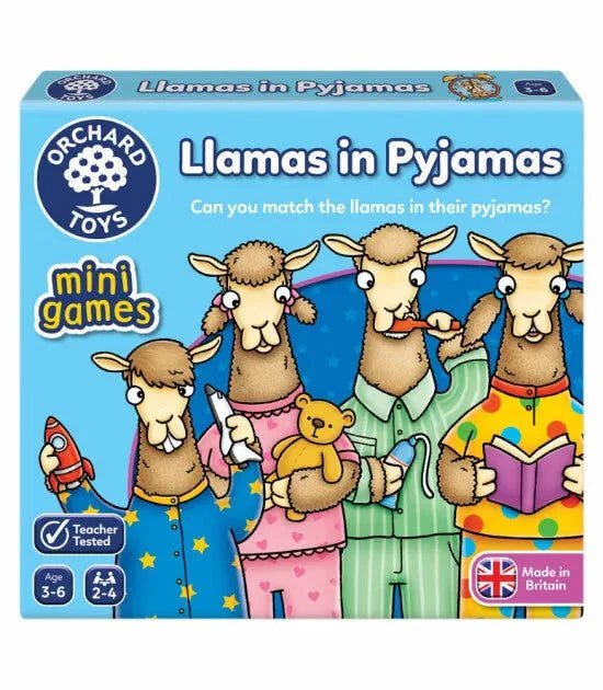 Orchard Toys Mini Games - Llamas In Pyjamas - mezetto ebebek ebebek