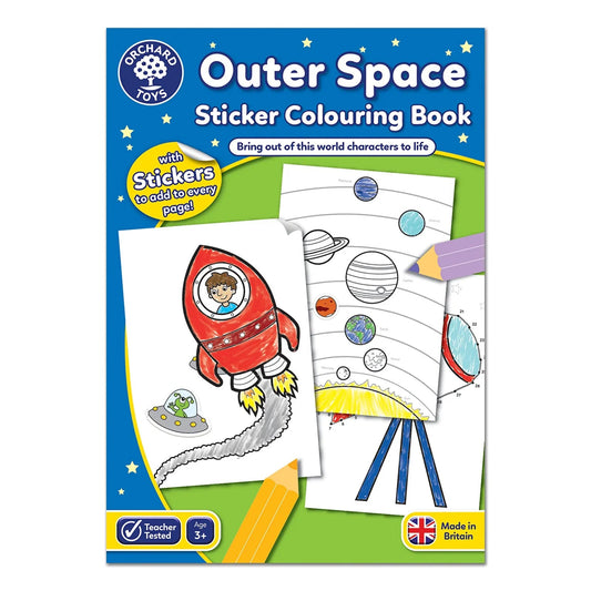 Orchard Toys Outerspace Colouring Book - mezetto ebebek ebebek