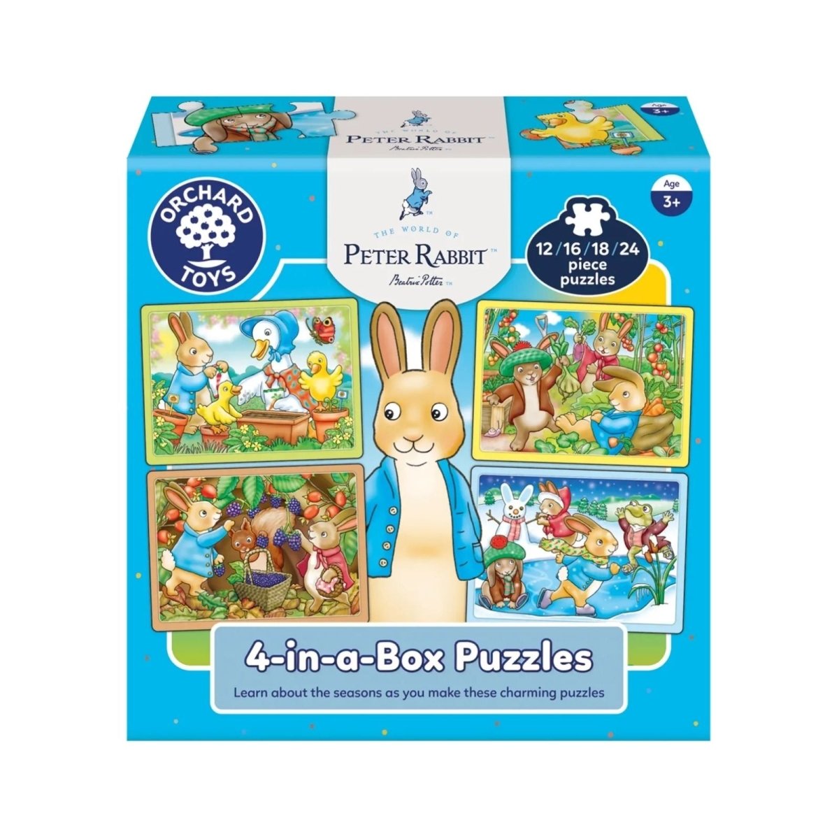Orchard Toys Peter Rabbit 4 - in - a - Box Puzzles - mezetto ebebek ebebek
