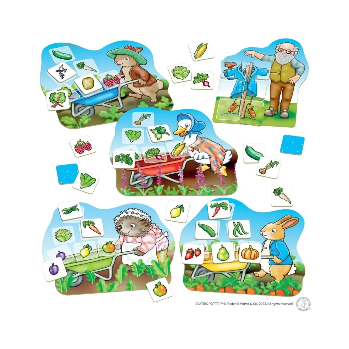 Orchard Toys Peter Rabbit Veg Patch Lotto - mezetto ebebek ebebek