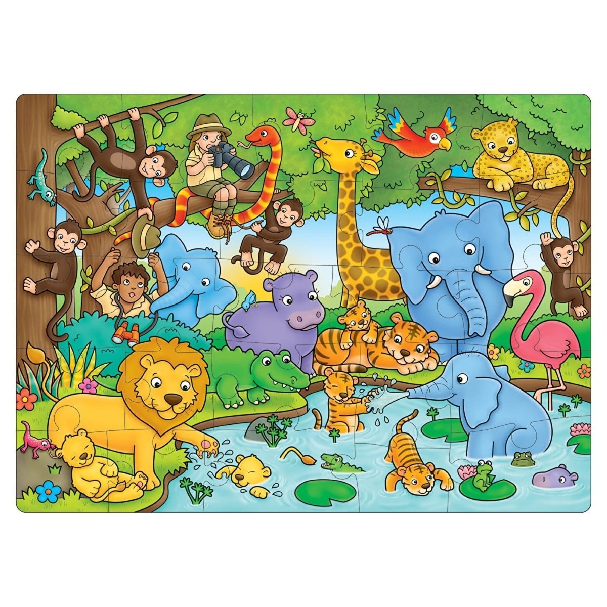Orchard Toys Who's In The Jungle? Jigsaw Puzzle - mezetto ebebek ebebek