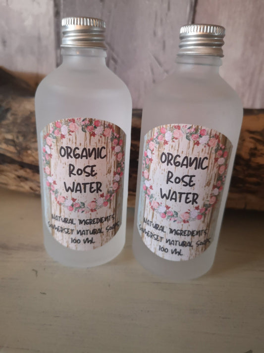Organic Rose Otto Water - mezetto Shopify Collective Somerset Natural Soaps