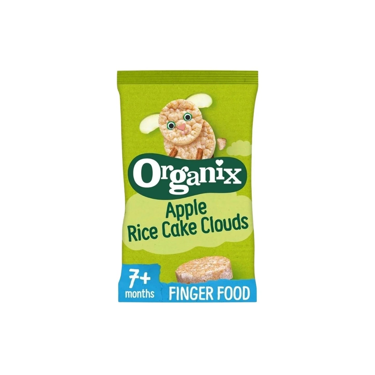 Organix Apple Rice Cake Clouds 7+ months 40g - mezetto ebebek ebebek