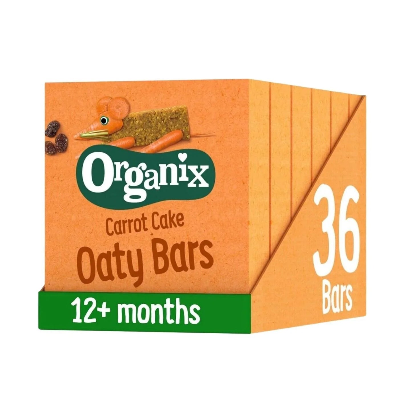 Organix Carrot Cake Soft Oaty Bars 12+ months 138g (6x23g) - mezetto ebebek ebebek