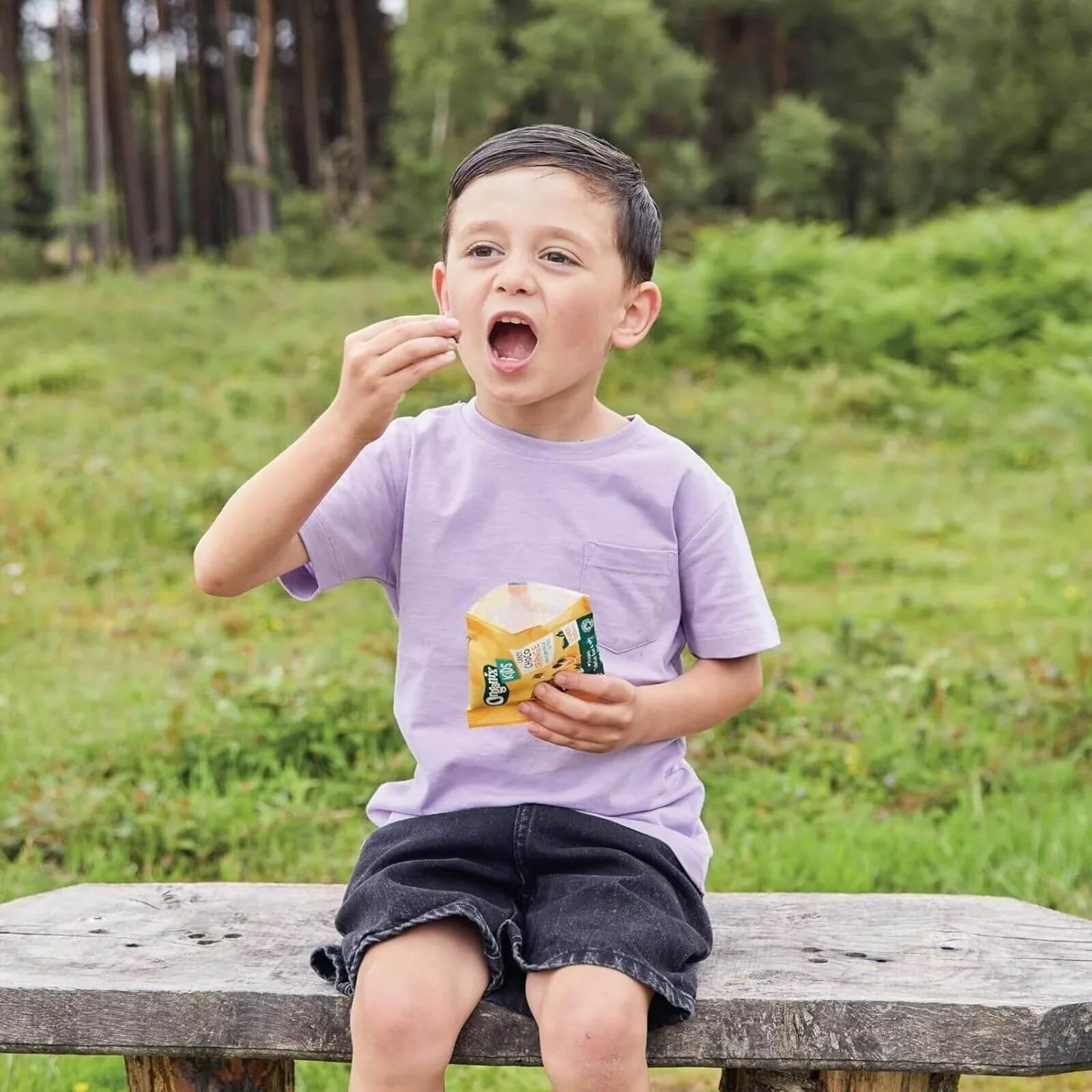 Organix Kids Crazy Choco Orange Mini Flapjack Bites 3+ years 92g (4x23g) - mezetto ebebek ebebek