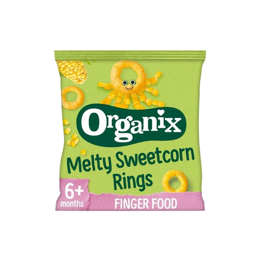 Organix Melty Sweetcorn Rings 6+ months 20g - mezetto ebebek ebebek