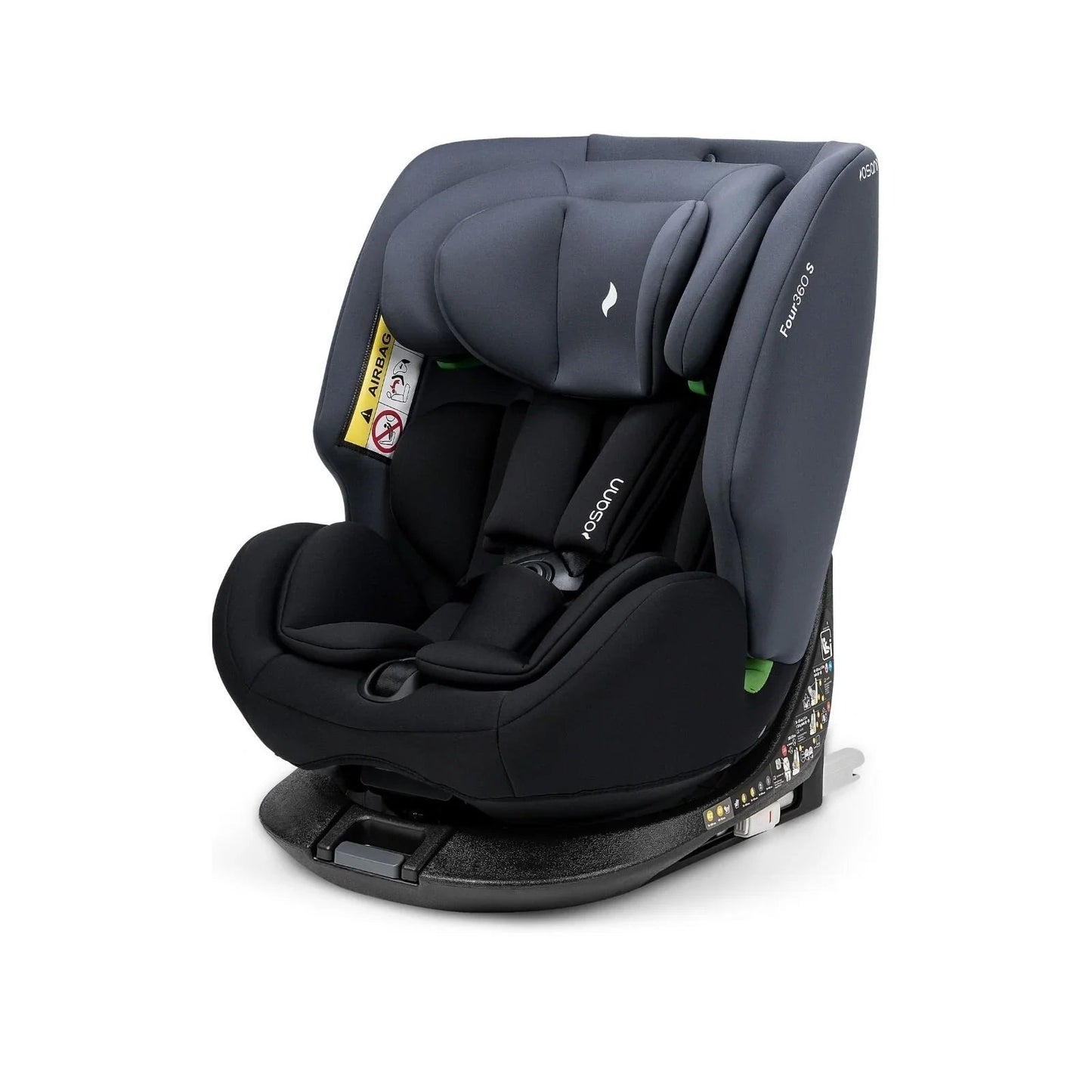 Osann Four360 0+/1/2/3 S ISOFIX Car Seat - Black Grey - mezetto ebebek ebebek