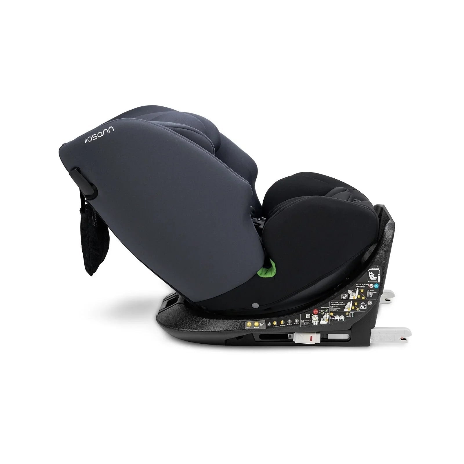 Osann Four360 0+/1/2/3 S ISOFIX Car Seat - Black Grey - mezetto ebebek ebebek