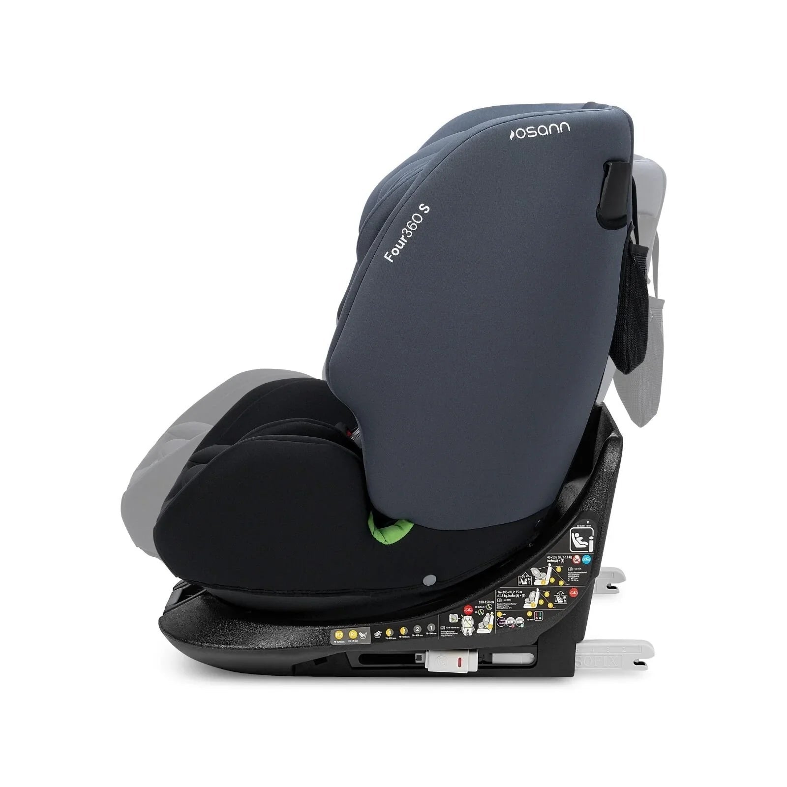 Osann Four360 0+/1/2/3 S ISOFIX Car Seat - Black Grey - mezetto ebebek ebebek