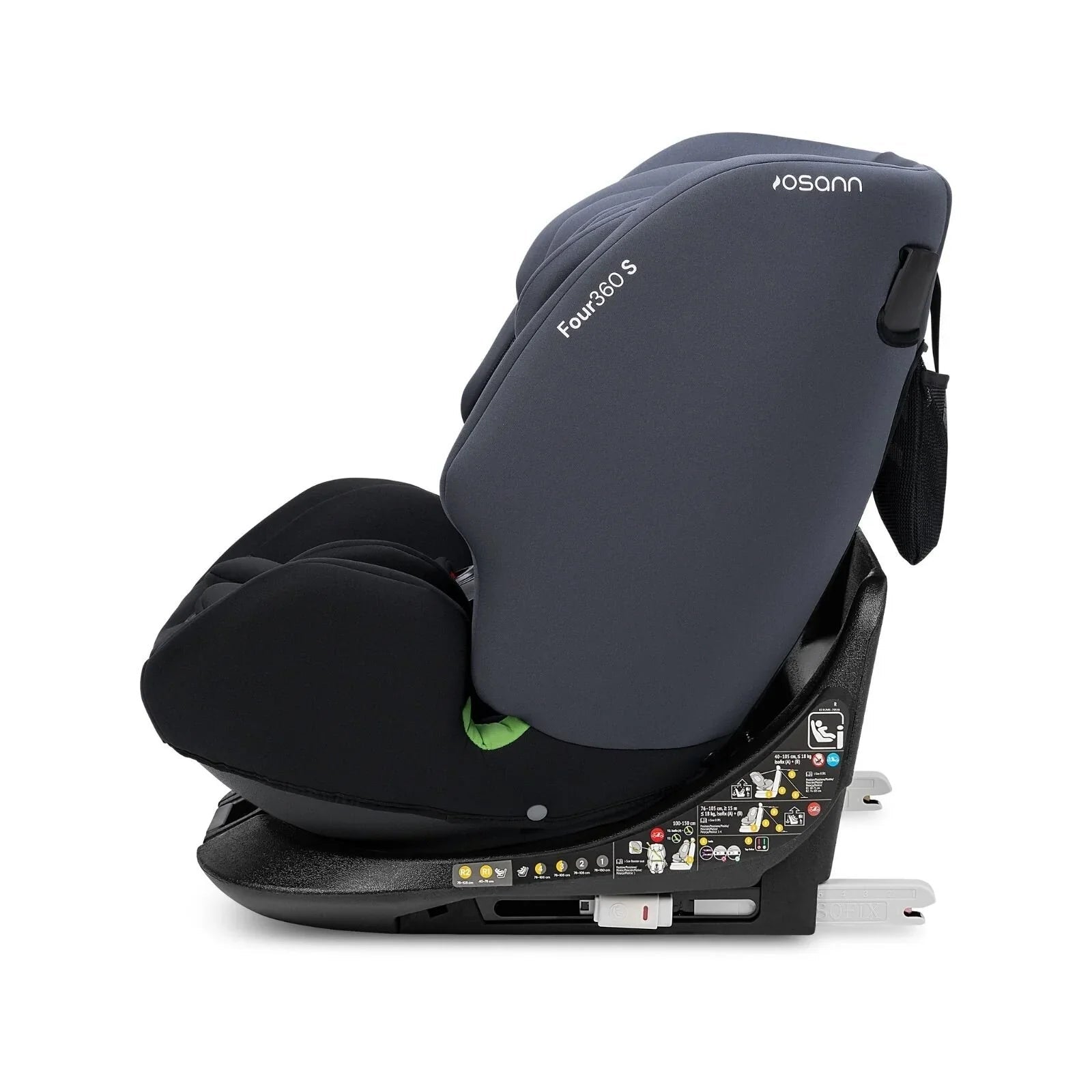 Osann Four360 0+/1/2/3 S ISOFIX Car Seat - Black Grey - mezetto ebebek ebebek