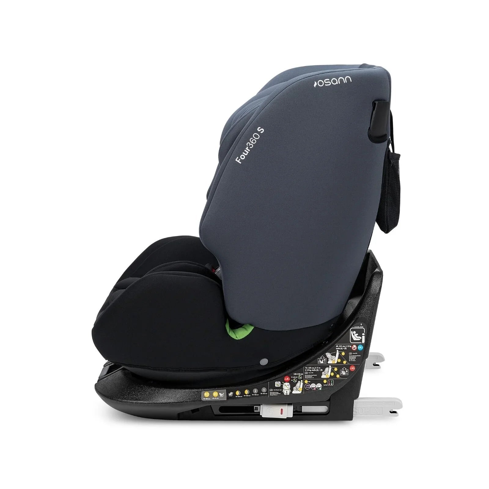 Osann Four360 0+/1/2/3 S ISOFIX Car Seat - Black Grey - mezetto ebebek ebebek