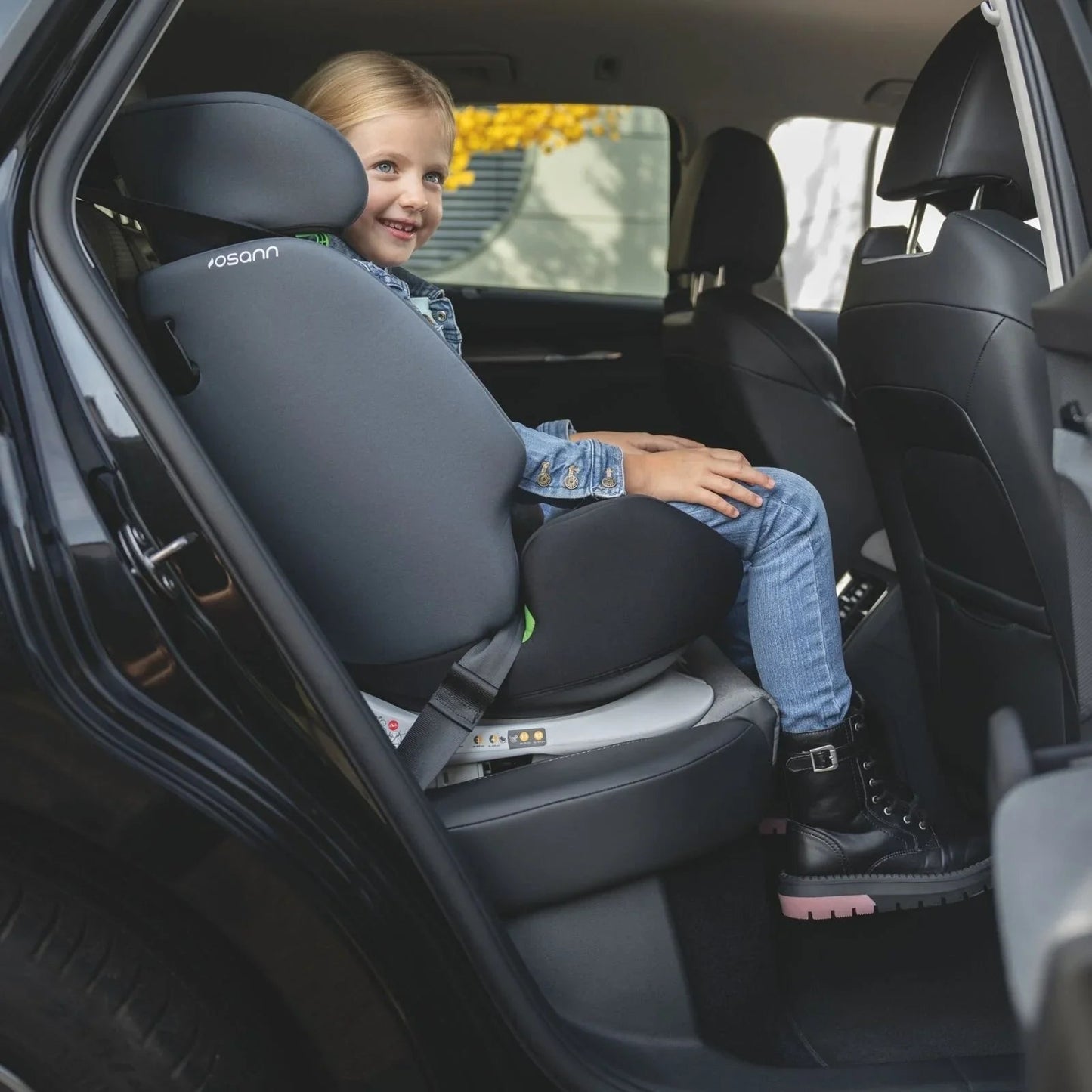 Osann Four360 0+/1/2/3 S ISOFIX Car Seat - Black Grey - mezetto ebebek ebebek