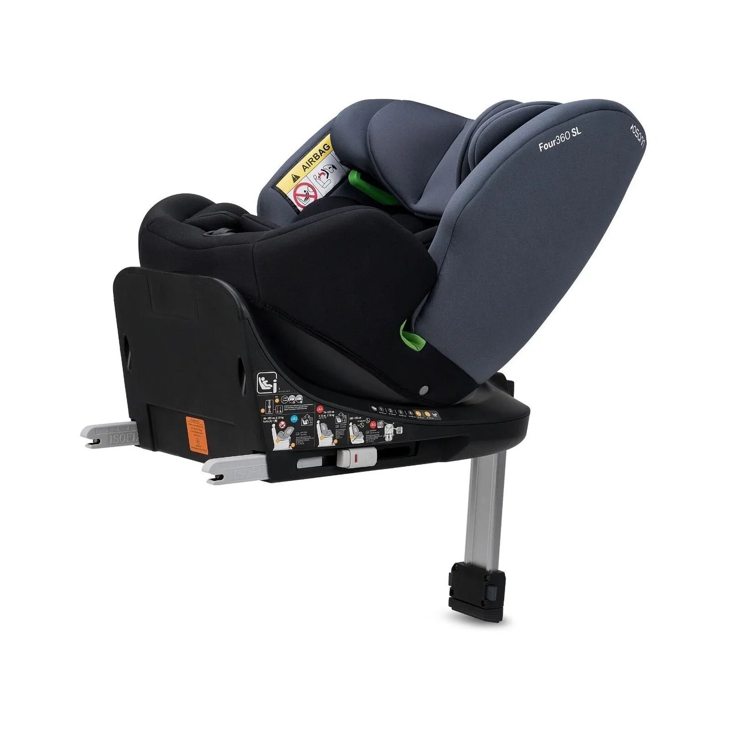Osann Four360 0+/1/2/3 SL ECE R129/04 Car Seat - Black Grey - mezetto ebebek ebebek