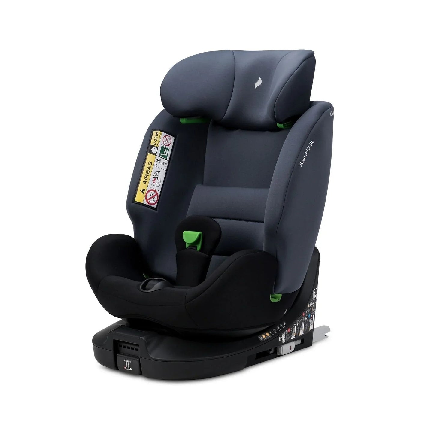 Osann Four360 0+/1/2/3 SL ECE R129/04 Car Seat - Black Grey - mezetto ebebek ebebek