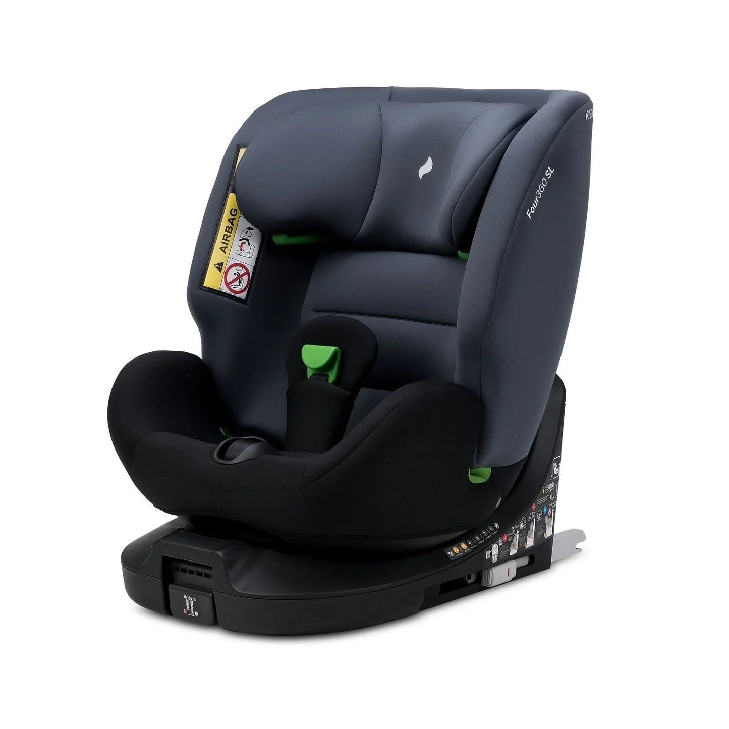 Osann Four360 0+/1/2/3 SL ECE R129/04 Car Seat - Black Grey - mezetto ebebek ebebek