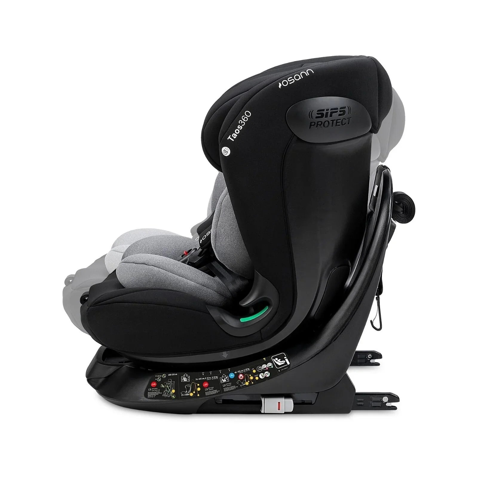 Osann Taos360 ECE R129/04 Car Seat - Black Grey - mezetto ebebek ebebek