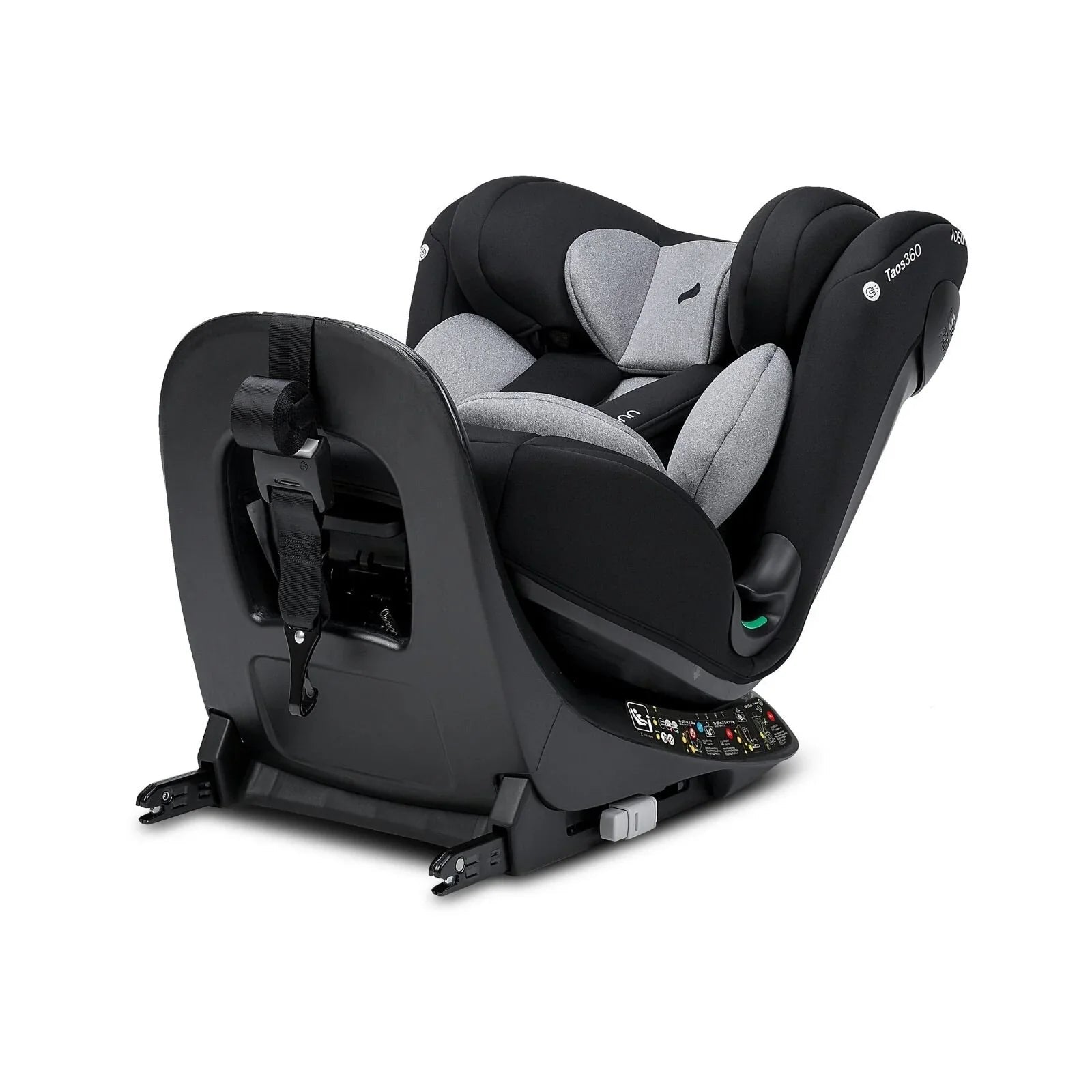 Osann Taos360 ECE R129/04 Car Seat - Black Grey - mezetto ebebek ebebek