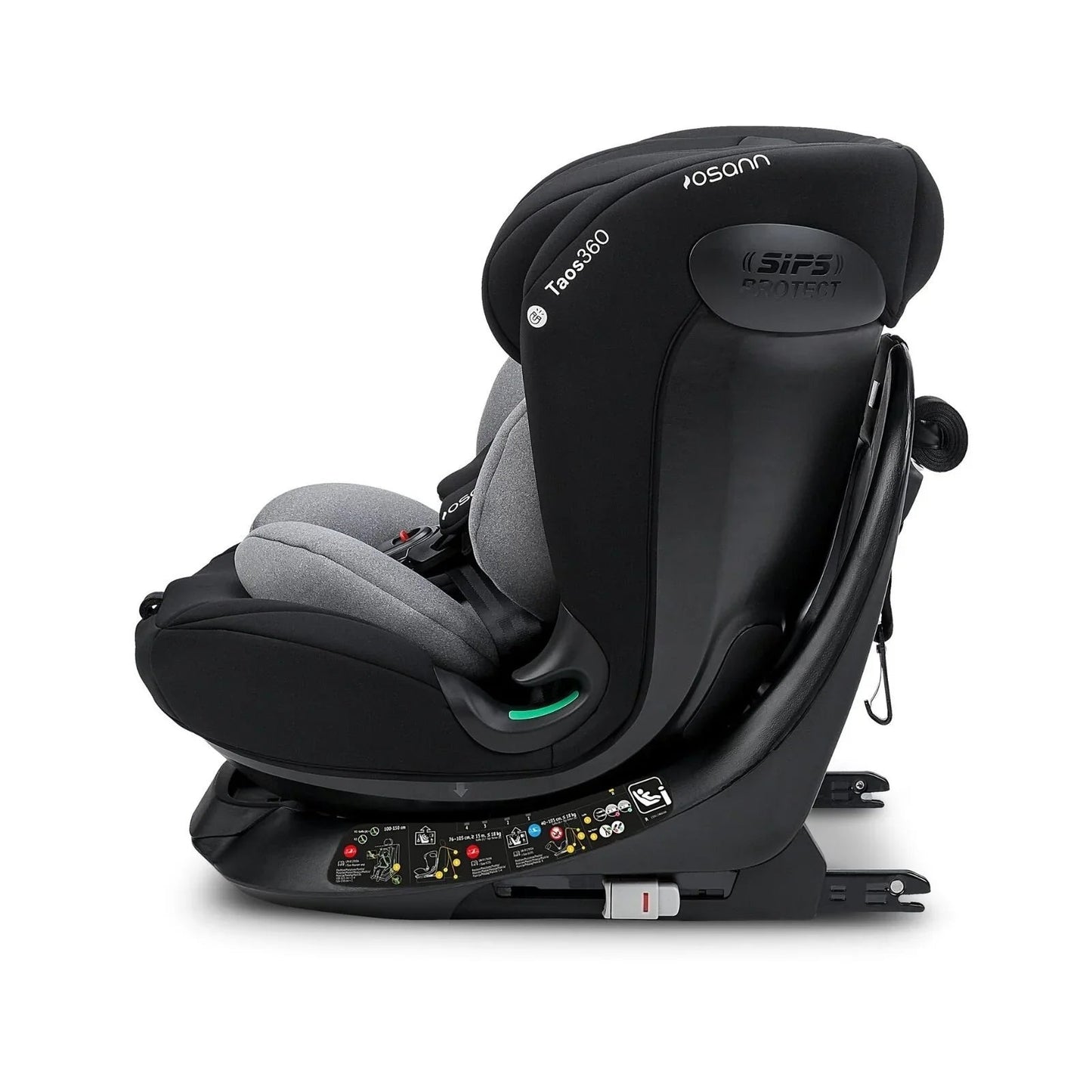 Osann Taos360 ECE R129/04 Car Seat - Black Grey - mezetto ebebek ebebek