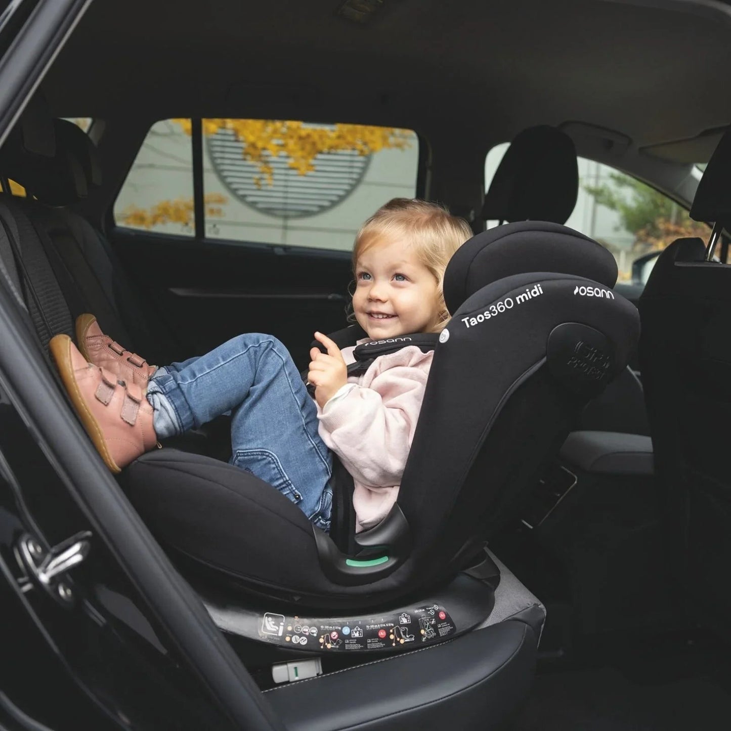 Osann Taos360 Midi ECE R129/04 Car Seat - Black - mezetto ebebek ebebek
